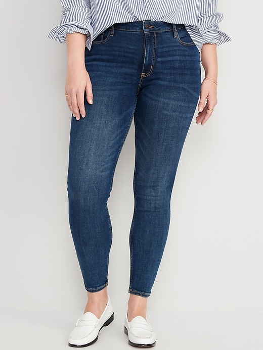 Image number 5 showing, High-Waisted Rockstar Super-Skinny Jeans for Women