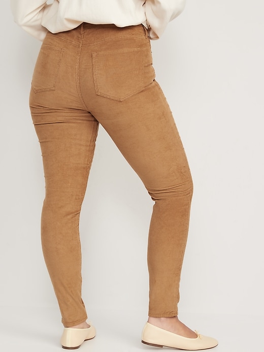 Image number 5 showing, High-Waisted Rockstar Super Skinny Corduroy Pants for Women