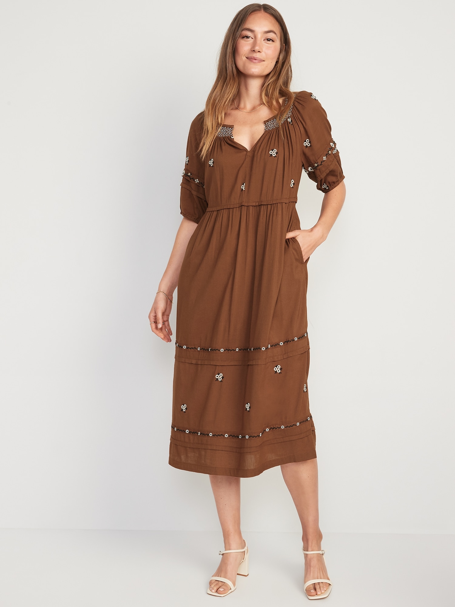 old navy rust dress