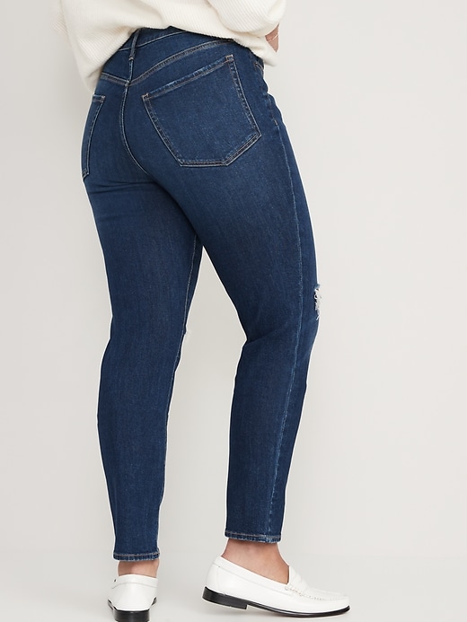 Image number 6 showing, High-Waisted OG Straight Ripped Jeans