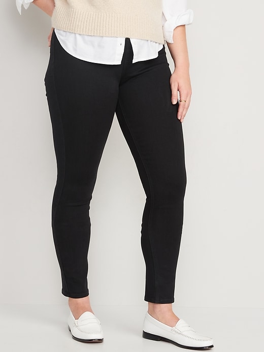 Image number 5 showing, Mid-Rise Wow Super-Skinny Jeggings
