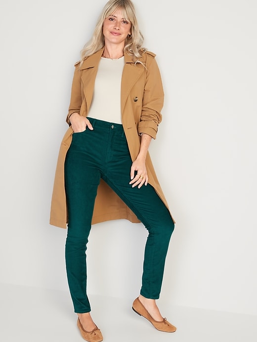 Image number 8 showing, High-Waisted Rockstar Super Skinny Corduroy Pants for Women