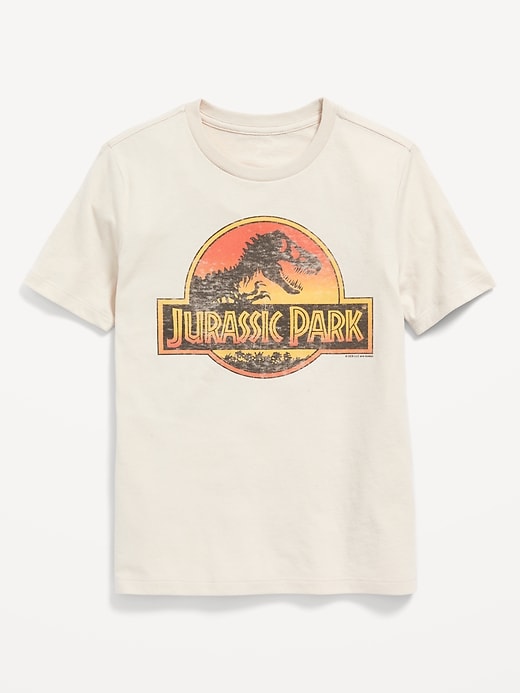 View large product image 1 of 2. Jurassic Park™ Gender-Neutral Graphic Tee for Kids