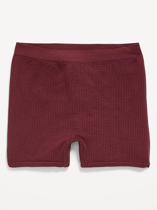Old Navy - High-Waisted Seamless Waffle-Knit Boyshort Boxer Briefs for Women  -- 2-inch inseam
