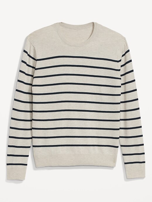 Image number 4 showing, Striped Crew-Neck Sweater for Men