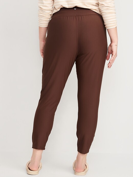 Image number 6 showing, High-Waisted PowerSoft Zip Jogger Pants for Women