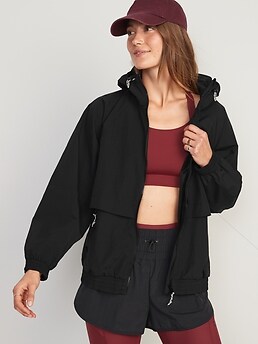 ジャケット・アウター Nylon Water-repellent Zip-up Jacket OVY Recycled Nylon Water-repellent Zip-up Jacket (Black) | OVY
