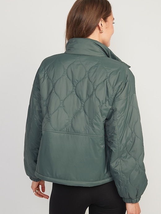 Image number 2 showing, Packable Oversized Water-Resistant Quilted Jacket for Women