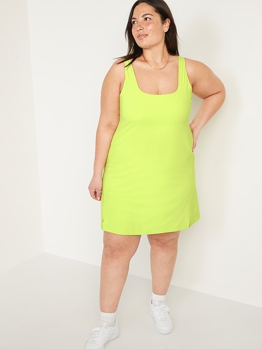 Image number 7 showing, PowerSoft Sleeveless Shelf-Bra Support Dress for Women