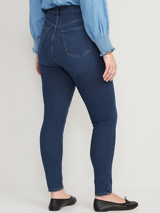 Image number 6 showing, FitsYou Extra High-Waisted Rockstar Super-Skinny Jeans