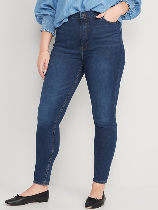 Image number 5 showing, FitsYou Extra High-Waisted Rockstar Super-Skinny Jeans