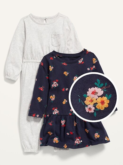 Long-Sleeve Dress & Jumpsuit 2-Pack for Baby
