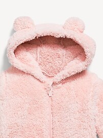 Unisex Faux-Fur Hooded One-Piece for Baby