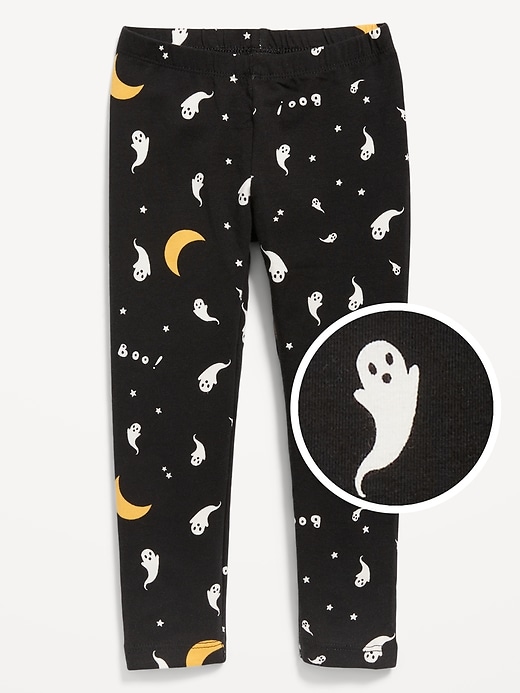 View large product image 1 of 1. Halloween-Print Full-Length Leggings for Toddler Girls