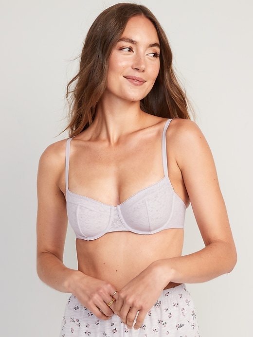 Old Navy Mesh Underwire Balconette Bra for Women. 7