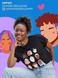 View large product image 5 of 5. Project WE & Shanée Benjamin Graphic T-Shirt for Kids