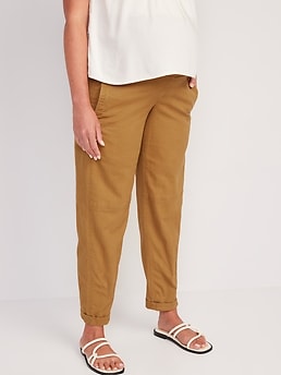 Old Navy Maternity Rollover-Waist Workwear Pants - ShopStyle