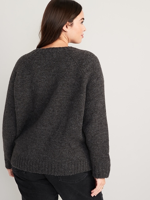 Image number 6 showing, Heathered Cozy Shaker-Stitch Pullover Sweater