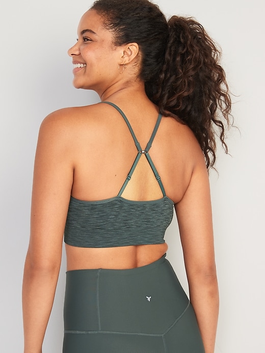 Image number 2 showing, Light Support Seamless Racerback Sports Bra