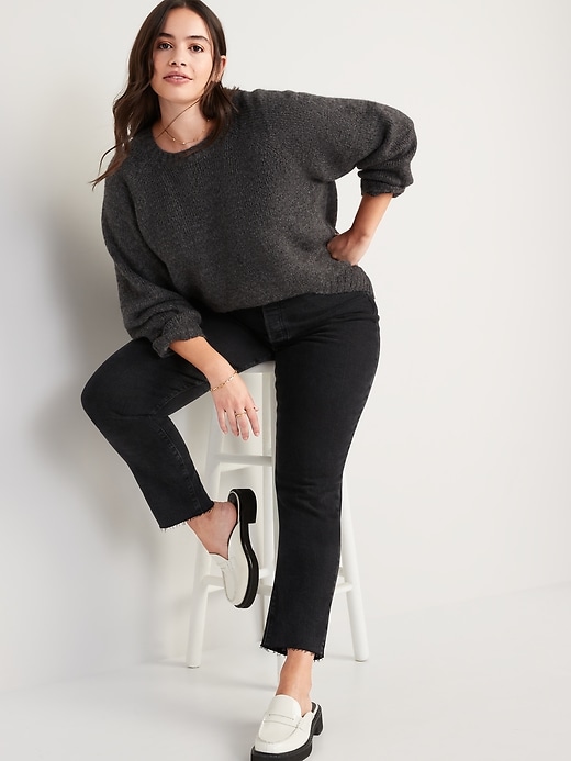 Image number 3 showing, Heathered Cozy Shaker-Stitch Pullover Sweater
