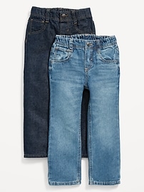 Image number 1 showing, Unisex Wow Straight Pull-On Jeans 2-Pack for Toddler
