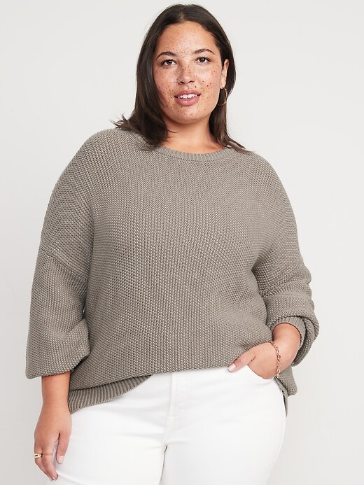 Image number 7 showing, Textured-Knit Tunic Sweater for Women