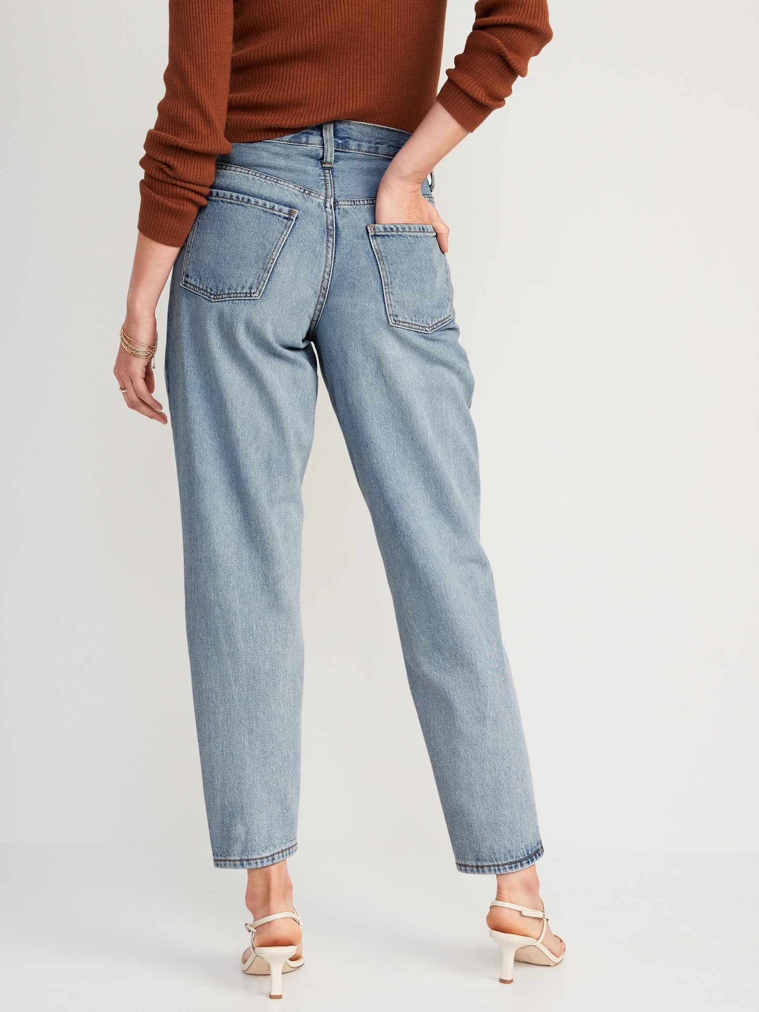 Extra High-Waisted Non-Stretch Balloon Jeans for Women | Old Navy