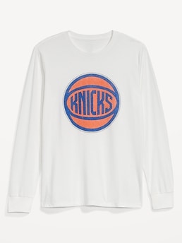 NBA® New York Knicks™ Gender-Neutral Long-Sleeve T-Shirt for Adults