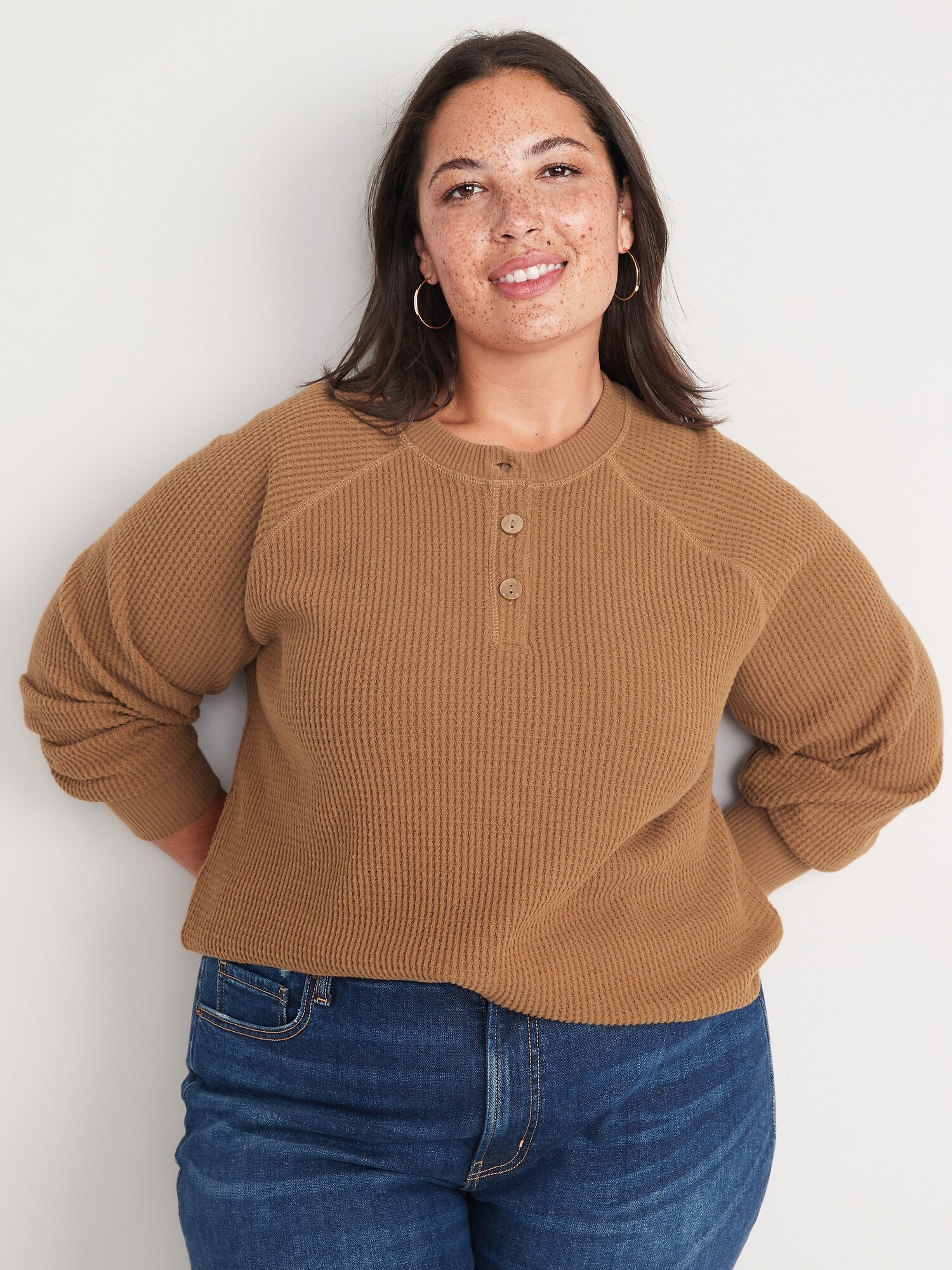 thermal knit raglan old navy