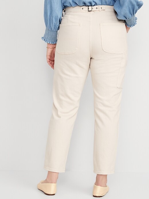 Image number 6 showing, Extra High-Waisted Sky-Hi Straight Workwear Jeans