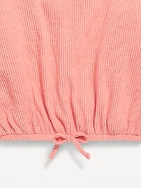Cozy Long-Sleeve Tie-Front Top for Toddler Girls