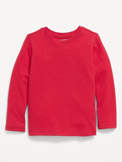 View large product image 1 of 1. Unisex Long-Sleeve Solid T-Shirt for Toddler