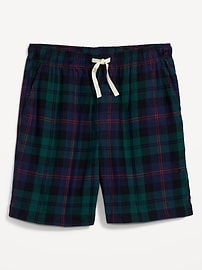 View large product image 3 of 3. Matching Printed Flannel Pajama Shorts -- 7-inch inseam