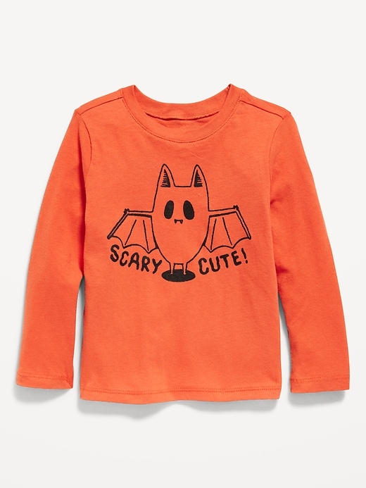 View large product image 1 of 1. Unisex Long-Sleeve Halloween-Graphic T-Shirt for Toddler