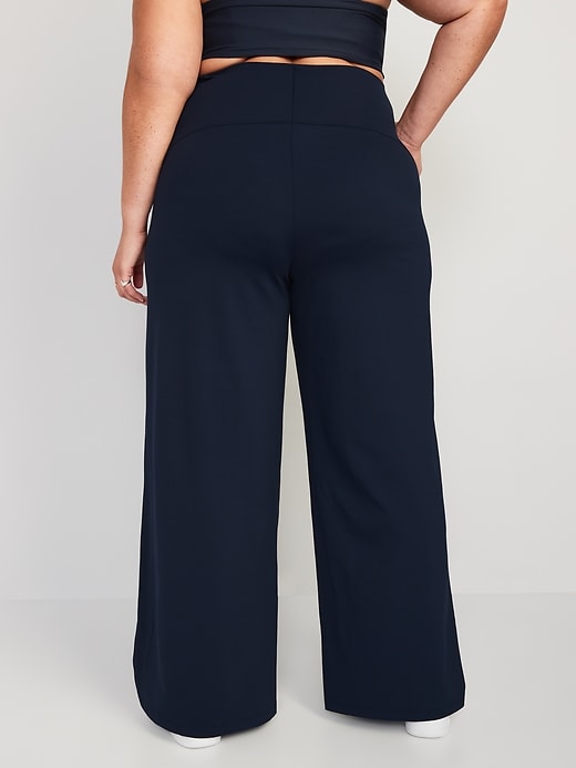 Image number 8 showing, High-Waisted PowerSoft Wide-Leg Pants for Women