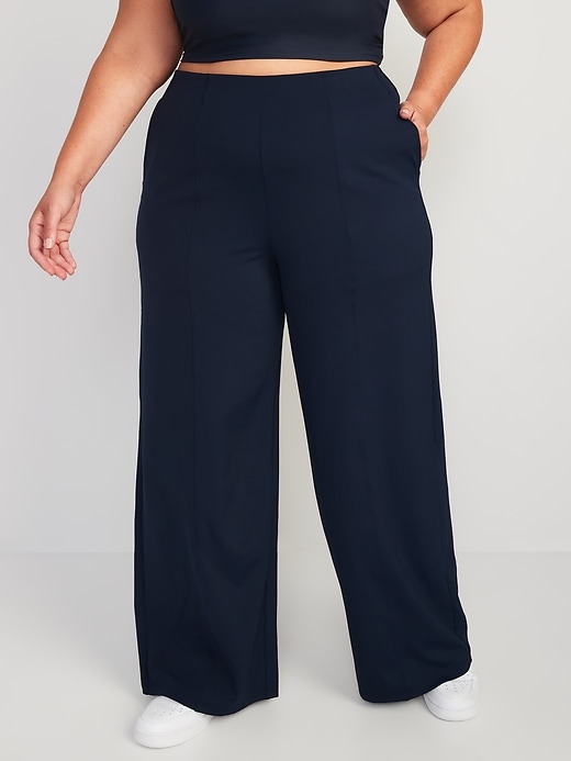 Image number 7 showing, High-Waisted PowerSoft Wide-Leg Pants for Women