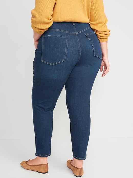 Image number 8 showing, Curvy High-Waisted OG Straight Ripped Ankle Jeans for Women