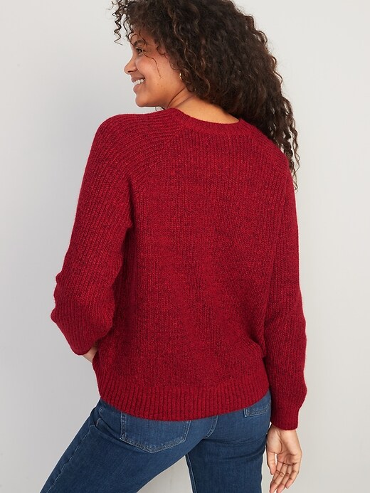 Image number 2 showing, Cozy Shaker-Stitch Pullover Sweater for Women