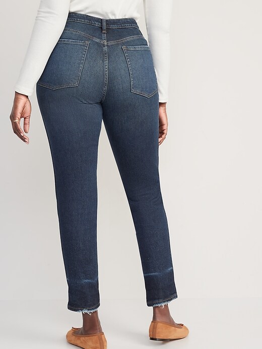 Image number 6 showing, High-Waisted O.G. Straight Cotton-Hemp Blend Jeans for Women