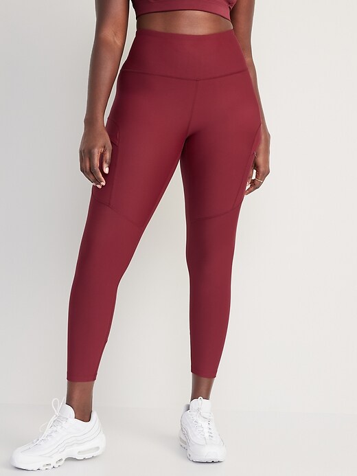 Image number 5 showing, High-Waisted PowerSoft 7/8-Length Cargo Leggings for Women