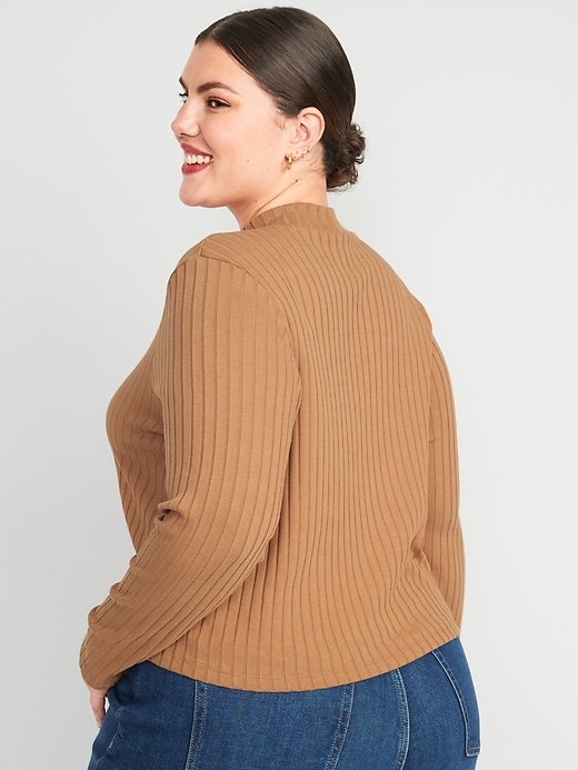Image number 8 showing, Rib-Knit Crop Sweater