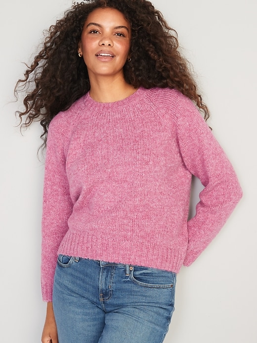 Image number 1 showing, Cozy Shaker-Stitch Pullover Sweater for Women