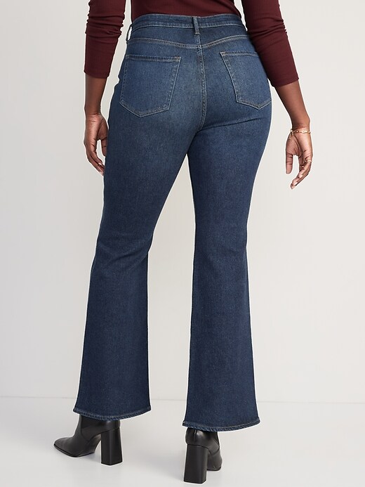 Image number 6 showing, Higher High-Waisted Cotton-Hemp Blend Flare Jeans for Women