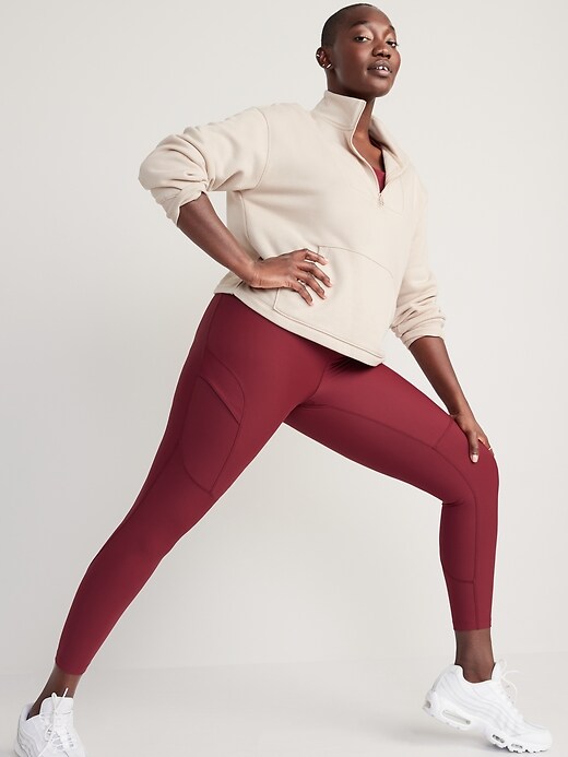 Image number 3 showing, High-Waisted PowerSoft 7/8-Length Cargo Leggings for Women