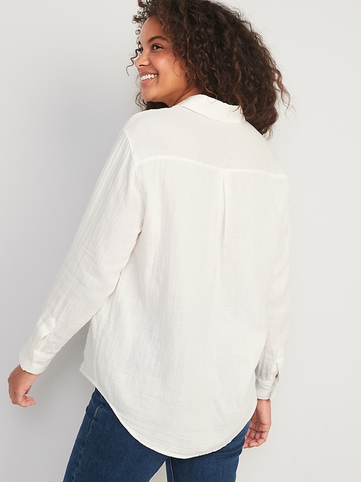 Oversized Boyfriend Shirt for Women | Old Navy