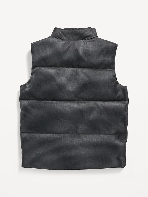 View large product image 2 of 2. Gender-Neutral Herringbone Frost-Free Puffer Vest for Kids