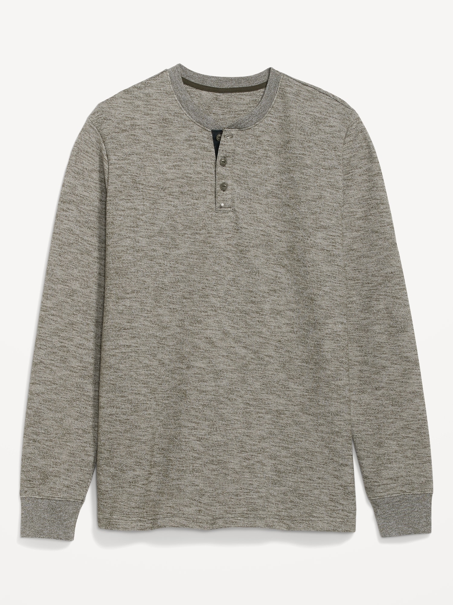 トップス COSYHARU Henley Neck Sleeve Knit Cozy-Knit Long-Sleeve Henley T-Shirt | Old Navy