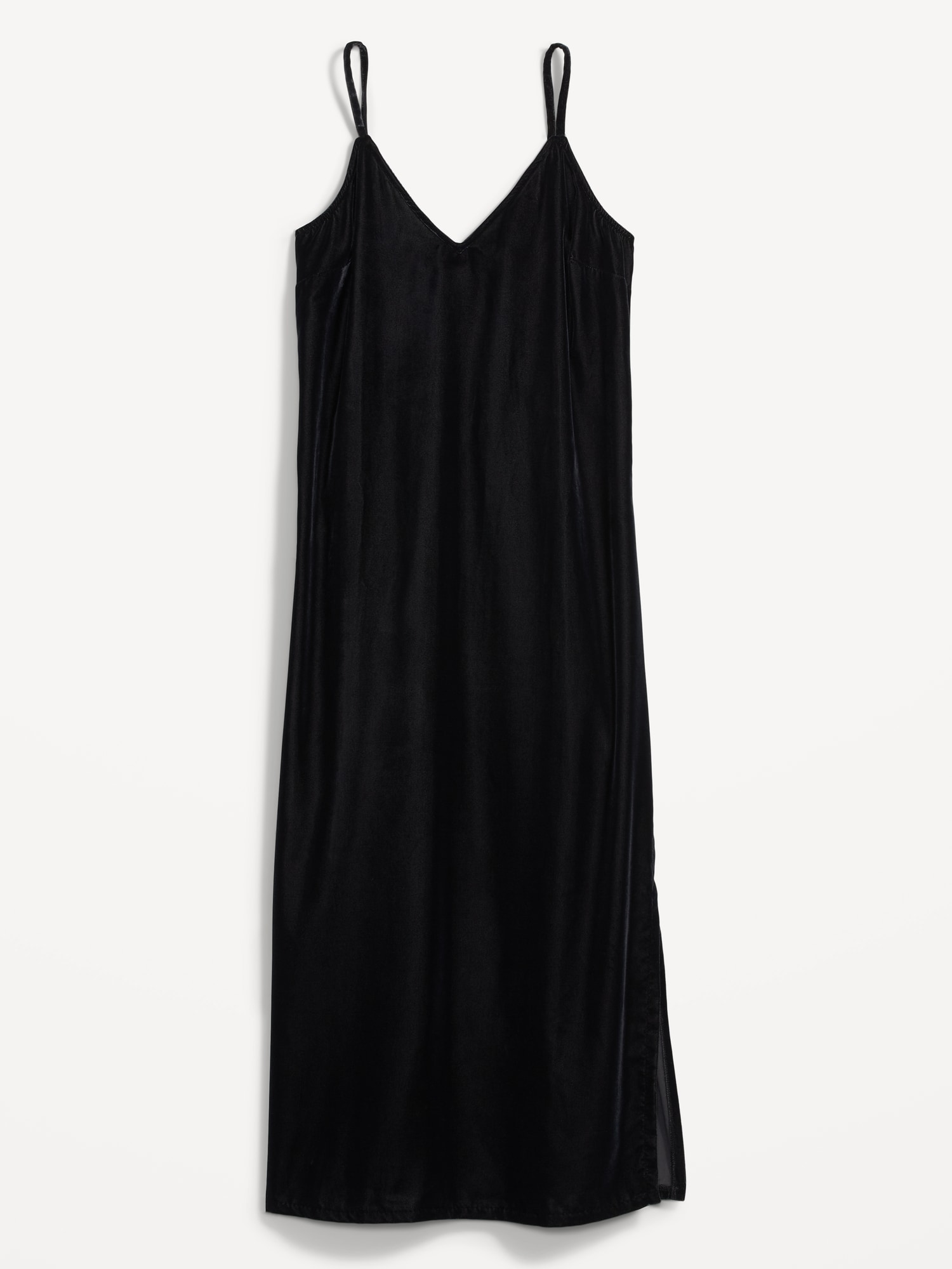 Velvet Midi Slip Dress for Women