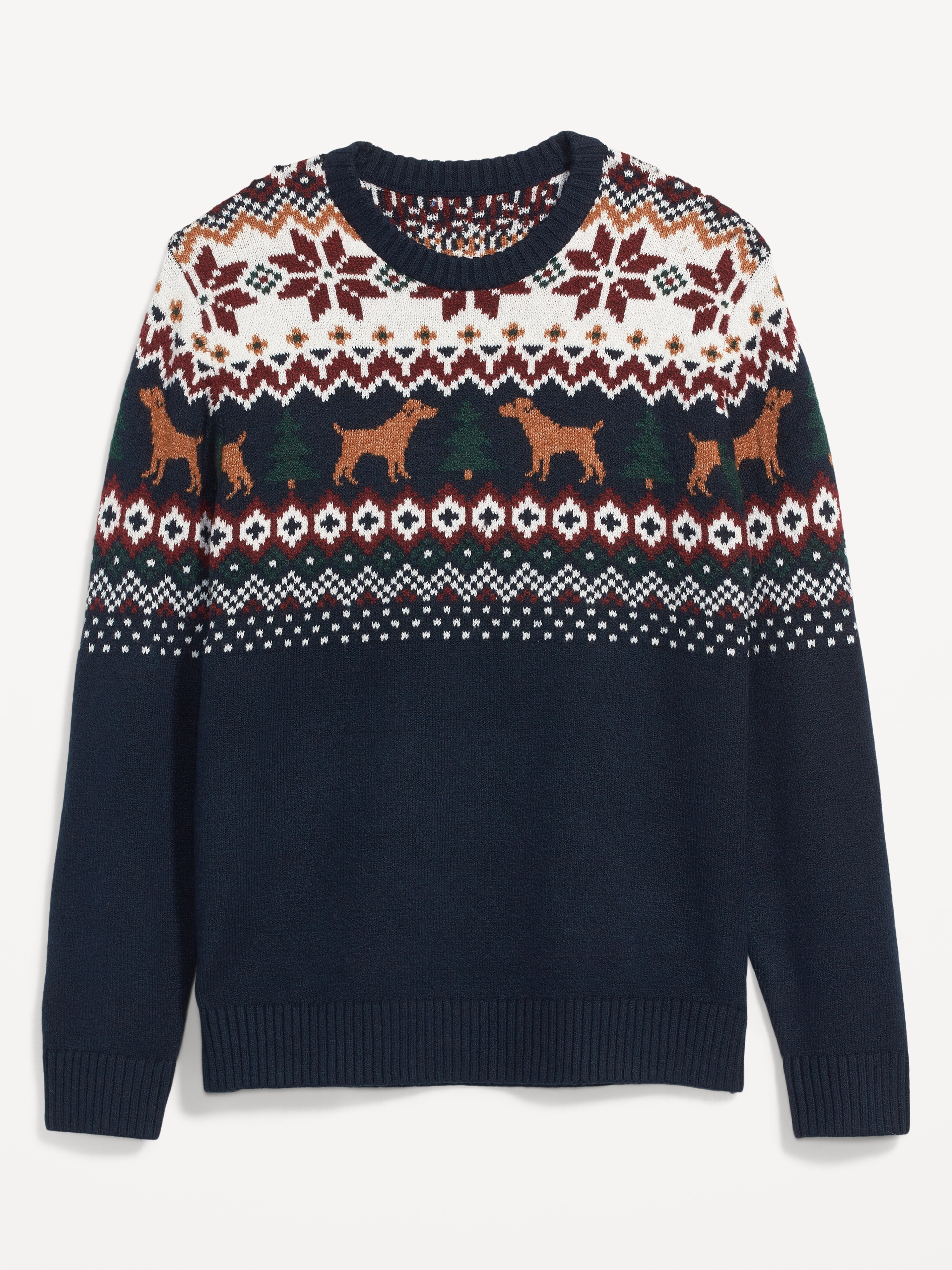 Cozy Matching Fair Isle Sweater for Men 