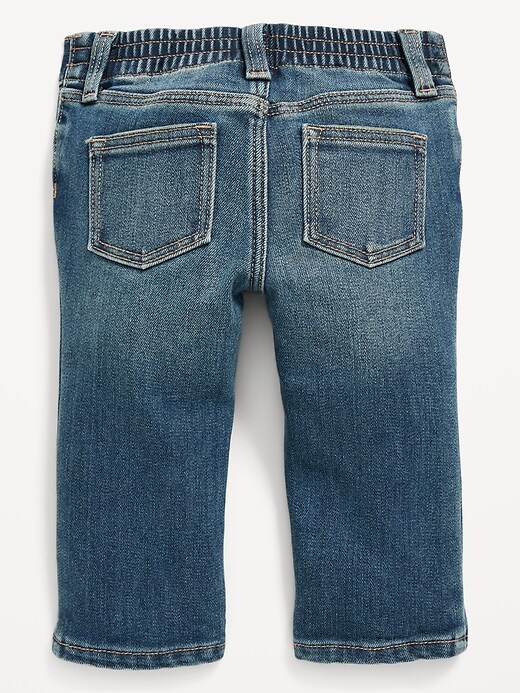 View large product image 2 of 2. Unisex Built-In Warm Straight Jeans for Baby